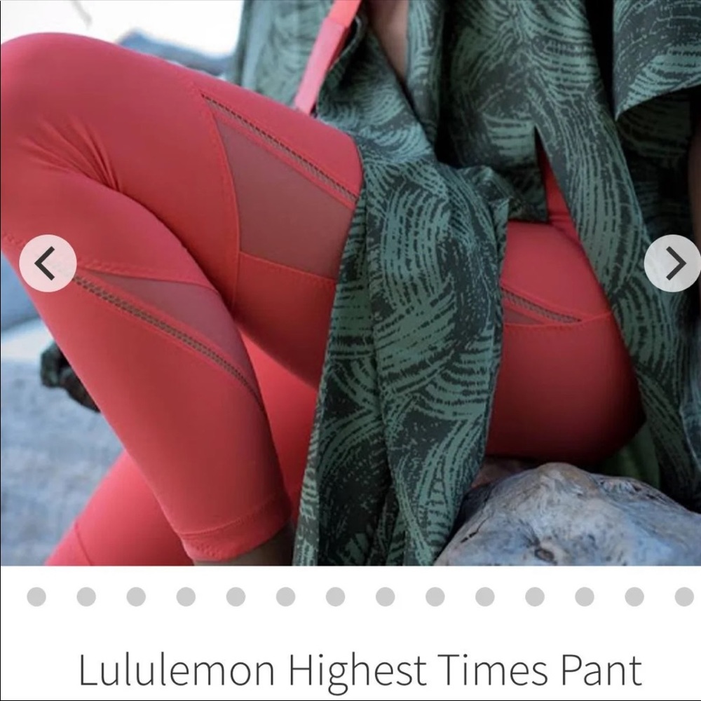 Lululemon highest times SE Mesh size 6